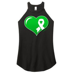 Mental Health Awareness Heart Women's Perfect Tri Rocker Tank