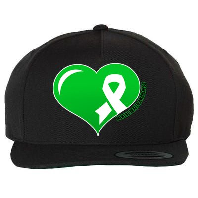 Mental Health Awareness Heart Wool Snapback Cap