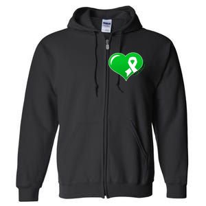 Mental Health Awareness Heart Full Zip Hoodie