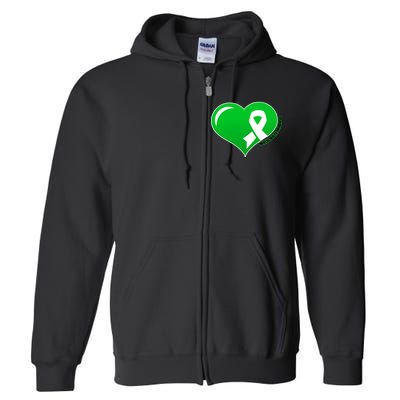 Mental Health Awareness Heart Full Zip Hoodie