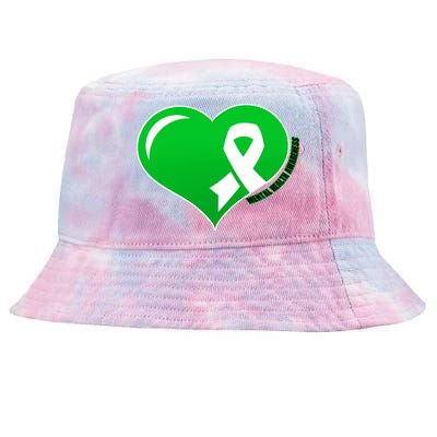 Mental Health Awareness Heart Tie-Dyed Bucket Hat