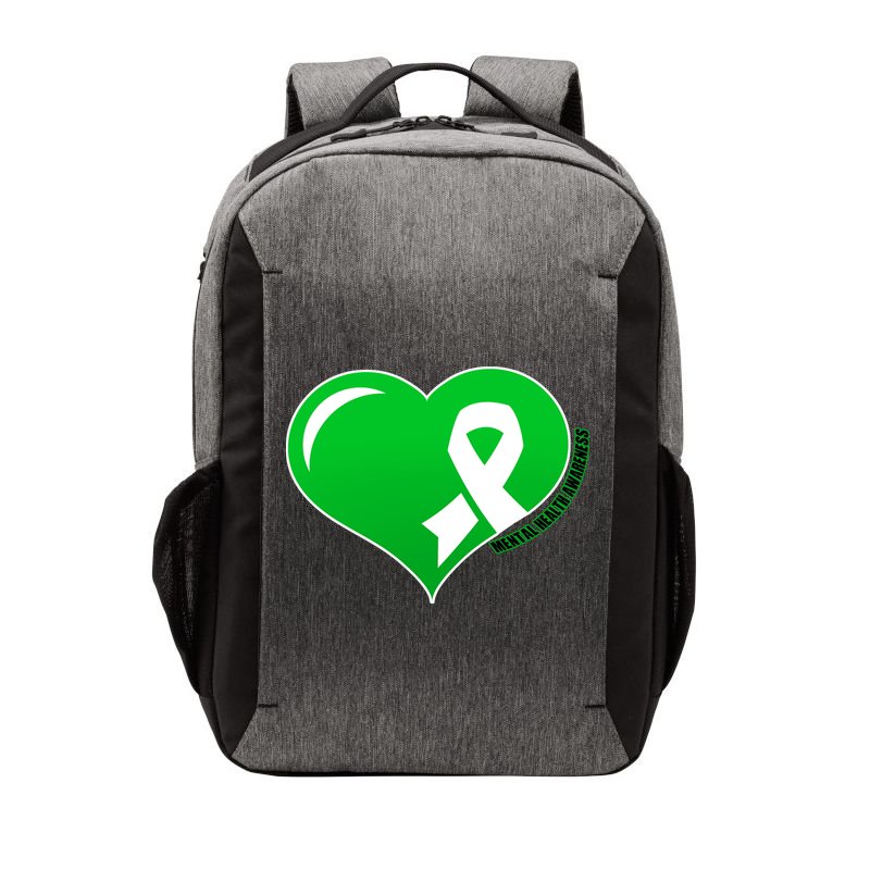 Mental Health Awareness Heart Vector Backpack