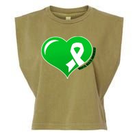 Mental Health Awareness Heart Garment-Dyed Women's Muscle Tee