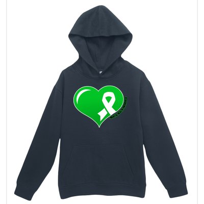 Mental Health Awareness Heart Urban Pullover Hoodie