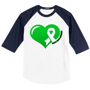 Mental Health Awareness Heart Baseball Sleeve Shirt