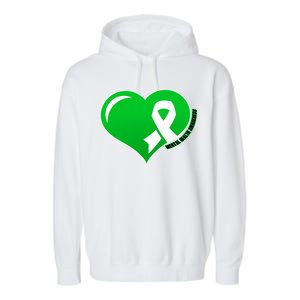 Mental Health Awareness Heart Garment-Dyed Fleece Hoodie