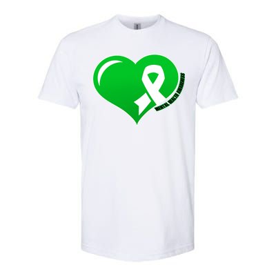 Mental Health Awareness Heart Softstyle CVC T-Shirt