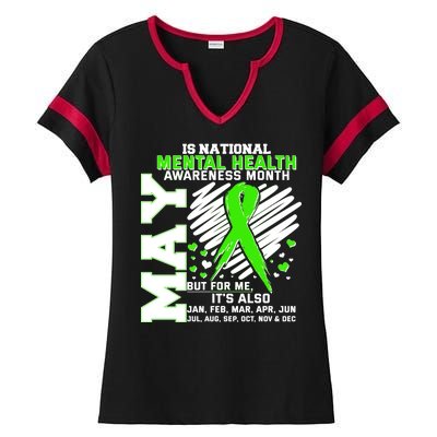 Mental Health Awareness Month Is All Year Long Ladies Halftime Notch Neck Tee