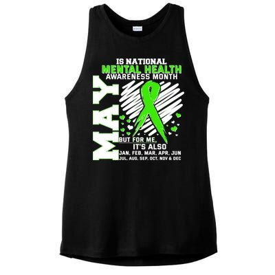 Mental Health Awareness Month Is All Year Long Ladies PosiCharge Tri-Blend Wicking Tank