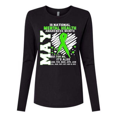 Mental Health Awareness Month Is All Year Long Womens Cotton Relaxed Long Sleeve T-Shirt