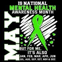 Mental Health Awareness Month Is All Year Long Drawstring Bag