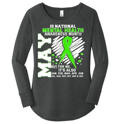 Mental Health Awareness Month Is All Year Long Women's Perfect Tri Tunic Long Sleeve Shirt