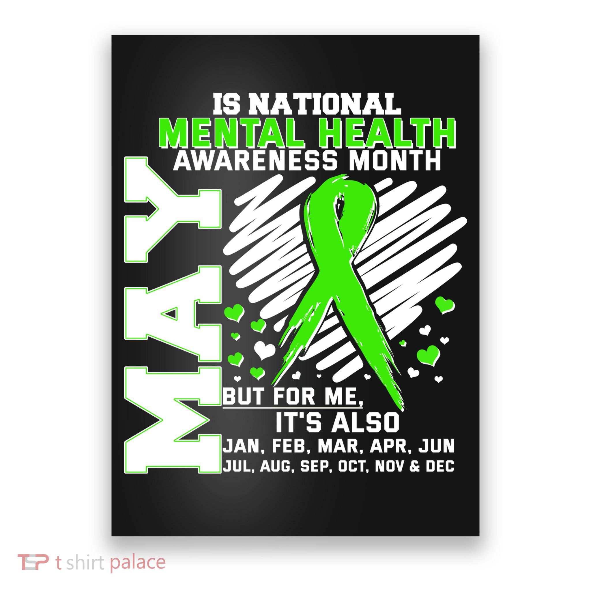 Mental Health Awareness Month Is All Year Long Poster