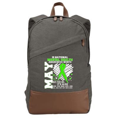 Mental Health Awareness Month Is All Year Long Cotton Canvas Backpack