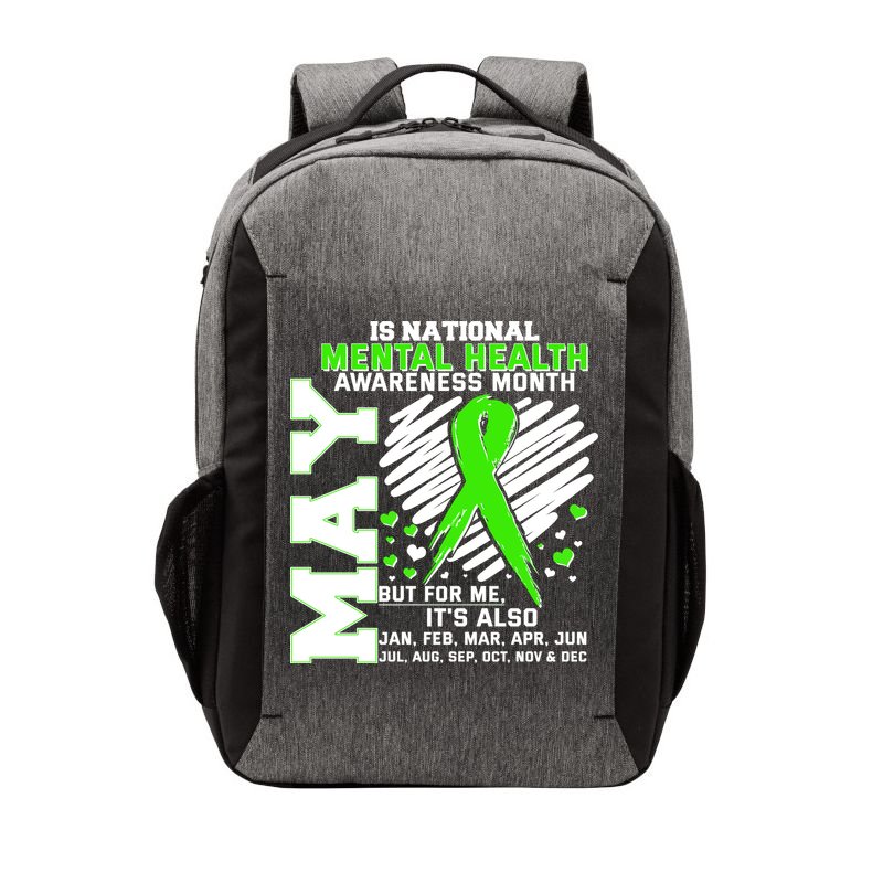 Mental Health Awareness Month Is All Year Long Vector Backpack