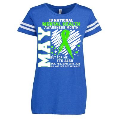 Mental Health Awareness Month Is All Year Long Enza Ladies Jersey Football T-Shirt