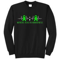 Mental Health Awareness Pulse Ribbon Sweatshirt