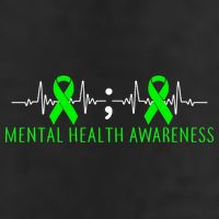 Mental Health Awareness Pulse Ribbon Adult Drive Performance Visor