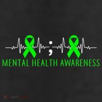 Mental Health Awareness Pulse Ribbon 11oz C Handle Ceramic Mug