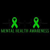 Mental Health Awareness Pulse Ribbon Baseball Sleeve Shirt