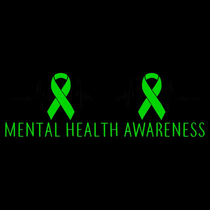 Mental Health Awareness Pulse Ribbon Baseball Sleeve Shirt