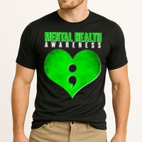 Mental Health Awareness Semicolon Cooling Performance Crew T-Shirt