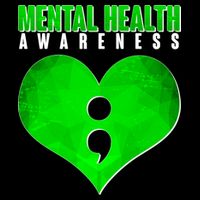 Mental Health Awareness Semicolon T-Shirt