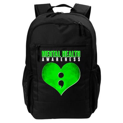 Mental Health Awareness Semicolon Daily Commute Backpack