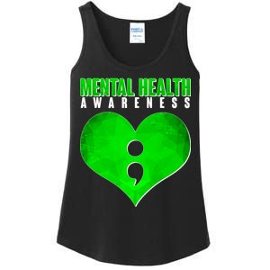 Mental Health Awareness Semicolon Ladies Essential Tank