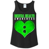 Mental Health Awareness Semicolon Ladies Essential Tank