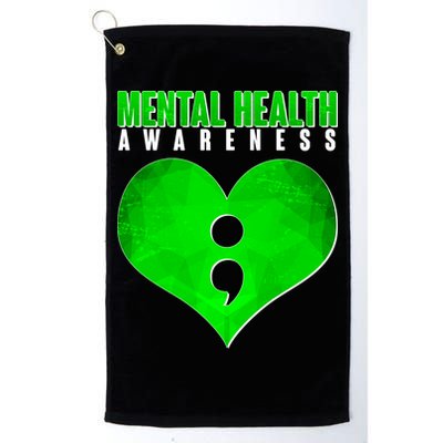 Mental Health Awareness Semicolon Golf Towel
