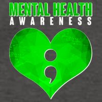 Mental Health Awareness Semicolon Vector Backpack
