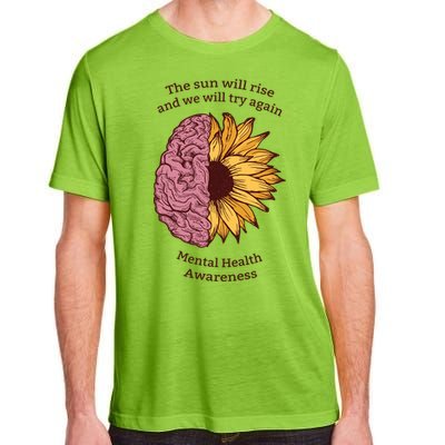 Mental Health Awareness Sun Will Rise Adult ChromaSoft Performance T-Shirt