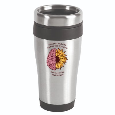 Mental Health Awareness Sun Will Rise 16oz Travel Tumbler