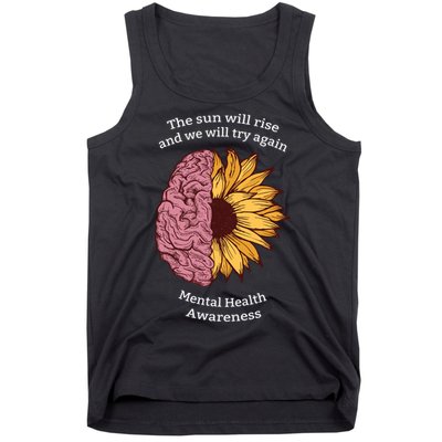 Mental Health Awareness Sun Will Rise Tank Top