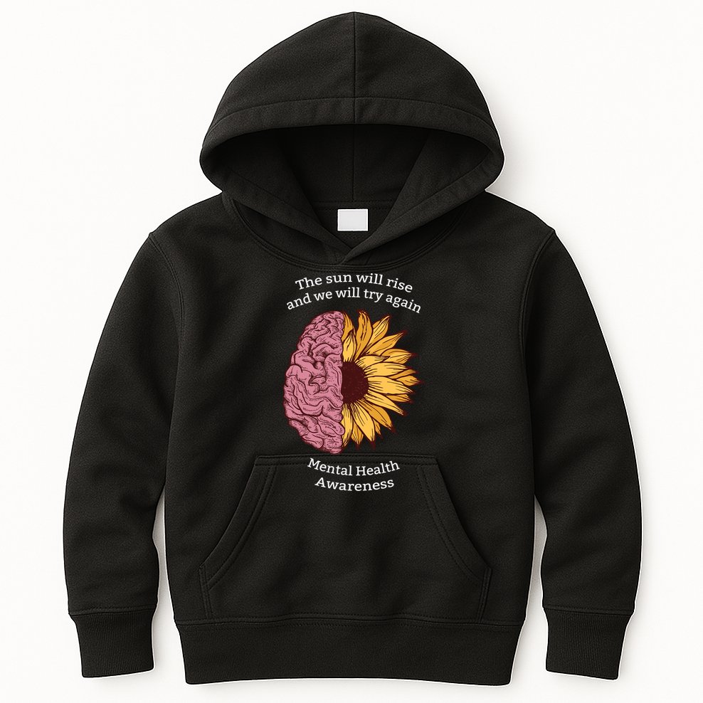 Mental Health Awareness Sun Will Rise Kids Hoodie