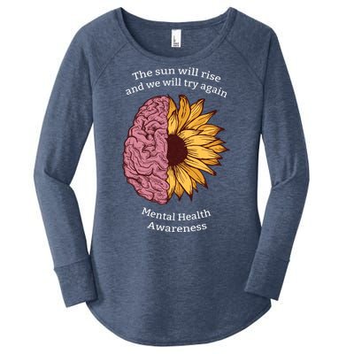 Mental Health Awareness Sun Will Rise Women's Perfect Tri Tunic Long Sleeve Shirt