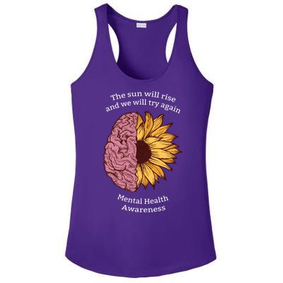 Mental Health Awareness Sun Will Rise Ladies PosiCharge Competitor Racerback Tank