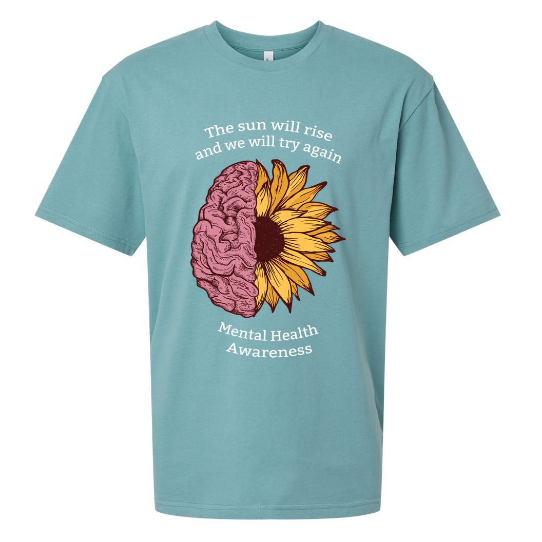 Mental Health Awareness Sun Will Rise Sueded Cloud Jersey T-Shirt