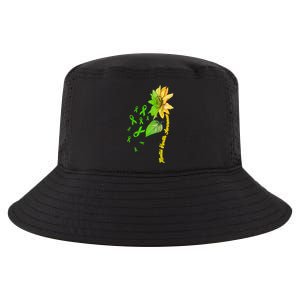 Mental Health Awareness Sunflower Ribbon Cool Comfort Performance Bucket Hat