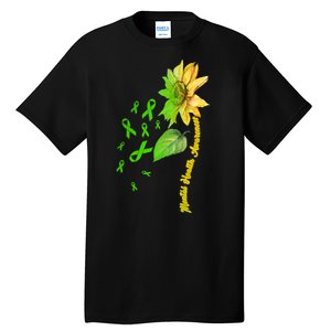 Mental Health Awareness Sunflower Ribbon Tall T-Shirt