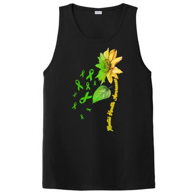 Mental Health Awareness Sunflower Ribbon PosiCharge Competitor Tank