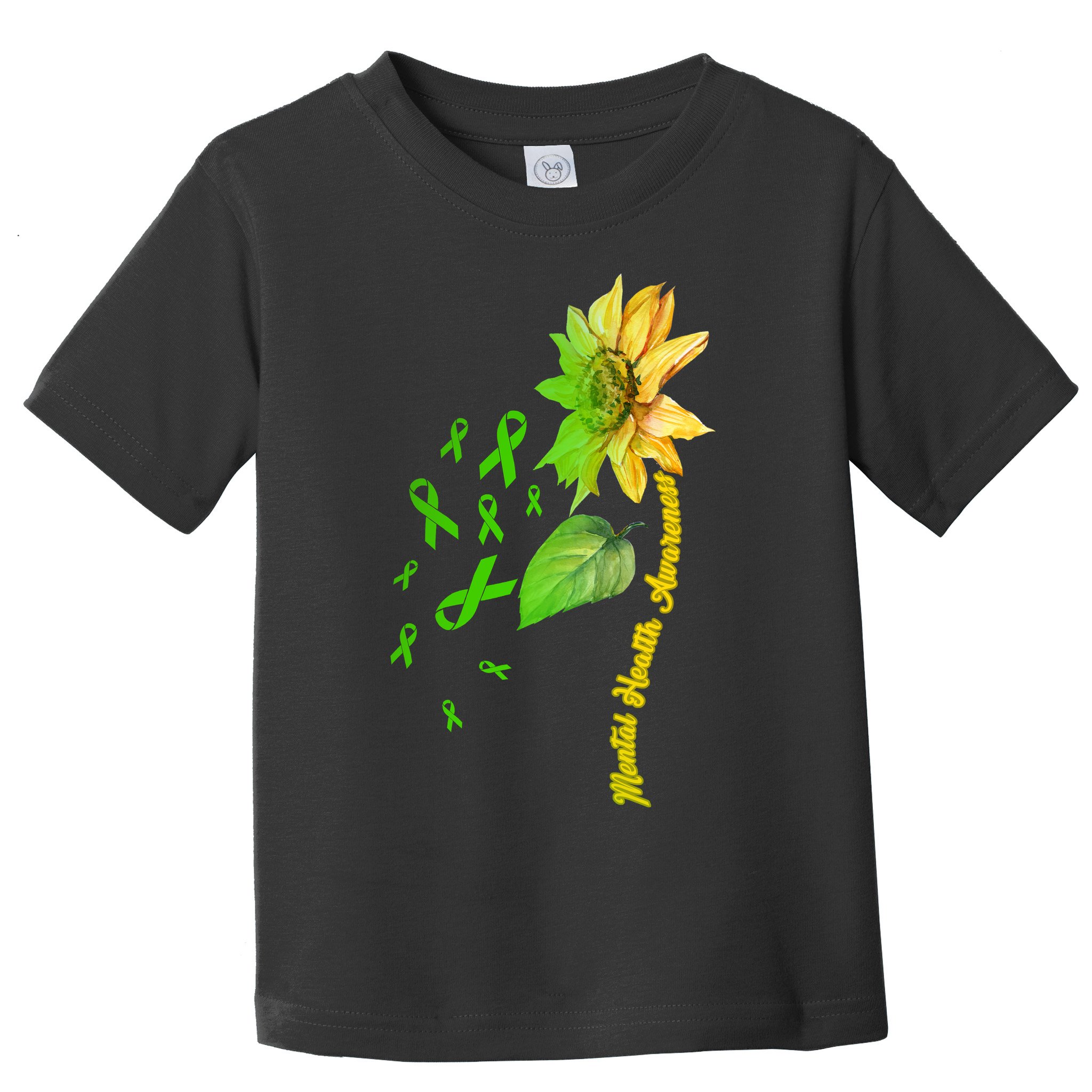 Mental Health Awareness Sunflower Ribbon Toddler T-Shirt