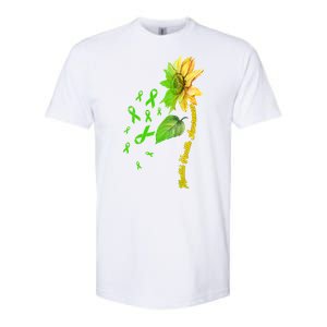 Mental Health Awareness Sunflower Ribbon Softstyle CVC T-Shirt