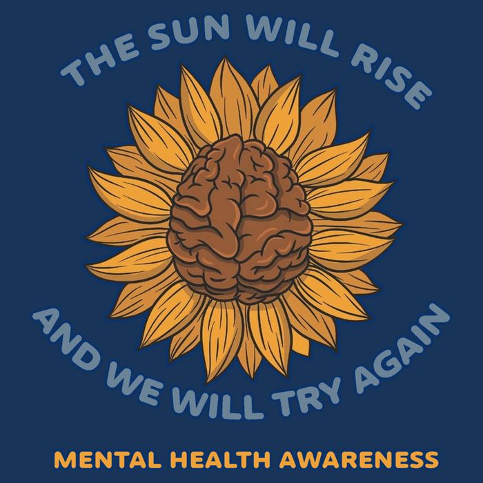 Mental Health Awareness Sunflower The Sun Will Rise Performance Shirt