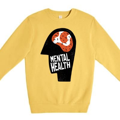 Mental Health Brain Premium Crewneck Sweatshirt