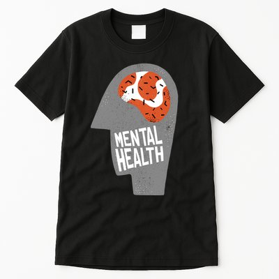 Mental Health Brain Tall T-Shirt