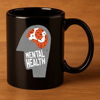 Mental Health Brain 11oz C Handle Ceramic Mug