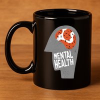 Mental Health Brain 11oz C Handle Ceramic Mug
