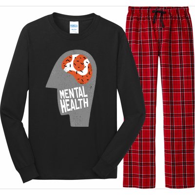 Mental Health Brain Long Sleeve Pajama Set